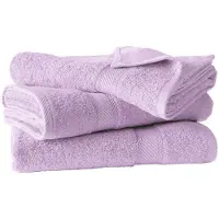 De Witte Lietaer Badhanddoek Helene - Set 3 stuks - 70 x 140 cm - Lila - Katoen