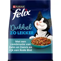 Felix Kattenvoer Droog Dubbel Zo Lekker Adult Zalm & Zeevis 7,5 kg