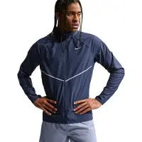 Nike Miler UV Repel Stride Trainingsjack Donkerblauw Zilver