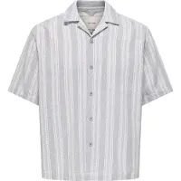 Only & Sons Overhemd 'ONSWalker' grijs / wit