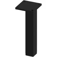 Gamet - Meubelpoot - 100mm - Zwart Gestructureerd - Stalen Basis