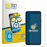 BROTECT - Screenprotector voor Doogee B10 Pro - Folie Beschermfolie transparant 6 Stuks