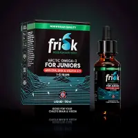 Frisk Omega 3 kinderen – visolie met DHA & D3