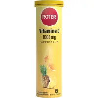 Roter 2+2 gratis: Vitamine C 1000 mg Sinaasappel Ananas 15 bruistabletten