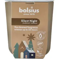 Bolsius Geurkaars True Glow Silent Night Beige 25 Uur D 8,1 H 7,4 Cm