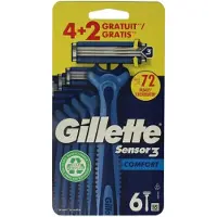 Gillette sensor 3 comf wegwerp 6 stuks