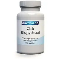 Nova vitae zink bisglycinaat 25 mg 100 tabletten