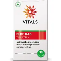Vitals Elke Dag - 30 tabletten - multivitamine. Optimaal opneembare multi met een uitgekiende samenstelling.