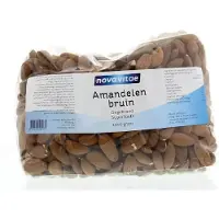 Nova vitae Amandelen bruin ongebrand raw 1 kg