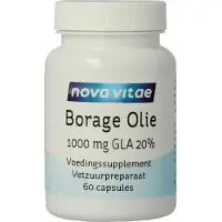 Nova vitae Borage olie 1000mg GLA 20%