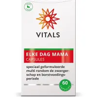 Vitals Elke Dag Mama - 60 tabletten - multivitamine. Speciaal geformuleerde multi rondom de zwangerschap en borstvoedingsperiode.