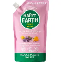 Happy Earth 100% Natuurlijke Handzeep Navulling Lavender 600 Ml