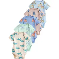 Next Rompertje/body ecru / pastelblauw / lichtblauw / mintgroen