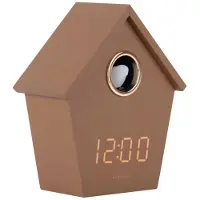 Karlsson Riqueza Cuckoo LED Wekker | Met Koekoeksklok | 13x15.3x6.8cm