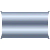 vidaXL Zonneschaduw Blauw en Wit 7 x 4 m 100% Polyester Oxford