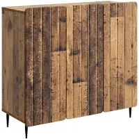 vidaXL Dressoir Oud hout 89 x 34,5 x 82 cm Bewerkt hout