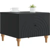 vidaXL Salontafel met lade Zwart 49 x 50 x 40 cm Bewerkt hout