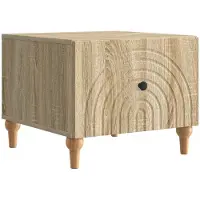 vidaXL Salontafel met lade Sonoma Eiken 49 x 50 x 40 cm Bewerkt hout