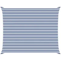 vidaXL Zonneschaduw Blauw en Wit 5 x 4 m 100% Polyester Oxford