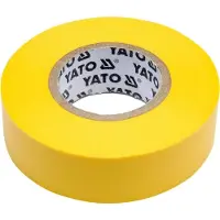 YATO Isolerende elektrische tape - - YT-81654 - 19 mm x 20 m - 0,13 mm - Geel