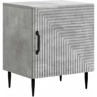 vidaXL Nachtkastje Betongrijs 43 x 34,5 x 50 cm Bewerkt hout