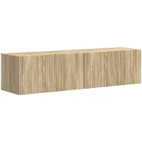 vidaXL TV Wandkast 2 st Sonoma Bewerkt hout
