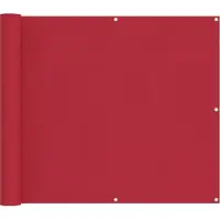 vidaXL Balkonscherm 100 x 600 cm Oxford Stof Rechthoekig Rood