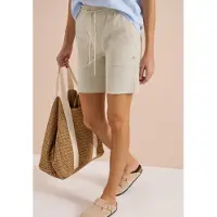 Cecil Dames Straight Legs shorts in een Loose Fit - Beige - XXL