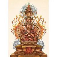 Phoenix Ansichtkaarten Chenrezig --verpakking van 10 stuks - 15x10,5 Cm - 15x10.5 cm