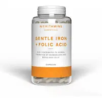 Myvitamins Gentle Iron Bisglycinate + Folic Acid - 90 Capsules, 90servings - Naturel