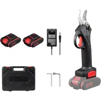 Happiq Draadloze elektrische snoeischaar – Voor tuin en boomverzorging – Borstelloze 30 mm cutter – Zwart, 600 W, inclusief twee batterijen