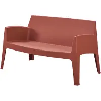 Leitmotiv - Lounge Bank Recreo - Rood - 66,5x119x73 cm