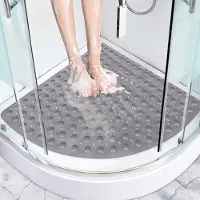 Unyqoos antislip douchemat voor hoekdouche met masserende functie