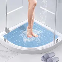 Unyqoos Veilige antislip douchemat met zuignappen en afvoergaten voor binnen en buiten