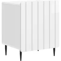 vidaXL Nachtkastje 2 st Hoogglans Wit 43 x 34,5 x 52 cm Bewerkt hout
