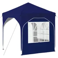 vidaXL Pop-up Feesttent 192 x 192 x 245 cm Blauw