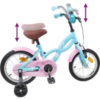 vidaXL Kinderfiets 16 Inch voor 4-6 jaar oud Lichtblauw