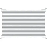 vidaXL Zonneschaduw Lichtgrijs en wit 4,5 × 3 m 100% Polyester Oxford