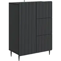 vidaXL Dressoir Zwart 66 x 34,5 x 91,5 cm Bewerkt hout