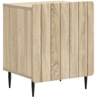 vidaXL Nachtkastje Sonoma Eiken 43 x 34,5 x 52 cm Bewerkt hout
