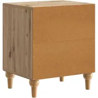 vidaXL Nachtkastje 2 st Artisanaal eiken 43 x 34,5 x 50 cm