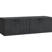vidaXL Wandmontage TV-kast Zwart 98 x 31 x 30 cm Bewerkt hout