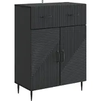 vidaXL Dressoir Zwart 66 x 34,5 x 89,5 cm Bewerkt hout