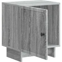 vidaXL Nachtkastje 2 st Grijs sonoma 43 x 34,5 x 50 cm Bewerkt hout
