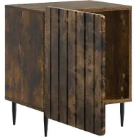 vidaXL Nachtkastje 2 st Gerookt eiken 43 x 34,5 x 52 cm Bewerkt hout