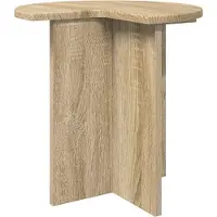 vidaXL Bijzettafel Sonoma Eiken Ø 39 x 38 cm Bewerkt hout