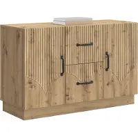 vidaXL Dressoir Artisanaal eiken 89 x 34,5 x 57 cm Bewerkt hout