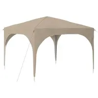 vidaXL Pop-up Feesttent 290 x 290 x 245 cm Crèmekleurig