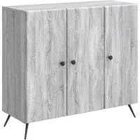 vidaXL Dressoir Grijs sonoma 89 x 34,5 x 80 cm Bewerkt hout