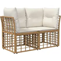 vidaXL Buiten loveseat 2 st 2-Aantal zitplaatsen